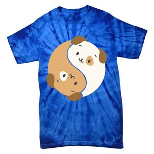 Yin Yang Dogs Cute Kawaii Dog Lover Yoga Gift Cute Gift Tie-Dye T-Shirt