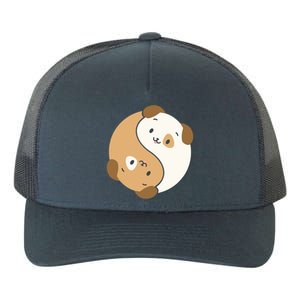 Yin Yang Dogs Cute Kawaii Dog Lover Yoga Gift Cute Gift Yupoong Adult 5-Panel Trucker Hat