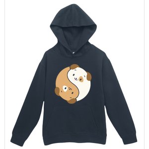 Yin Yang Dogs Cute Kawaii Dog Lover Yoga Gift Cute Gift Urban Pullover Hoodie