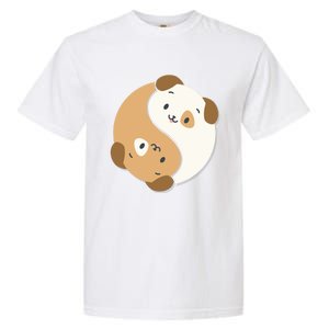 Yin Yang Dogs Cute Kawaii Dog Lover Yoga Gift Cute Gift Garment-Dyed Heavyweight T-Shirt