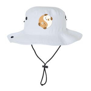 Yin Yang Dogs Cute Kawaii Dog Lover Yoga Gift Cute Gift Legacy Cool Fit Booney Bucket Hat