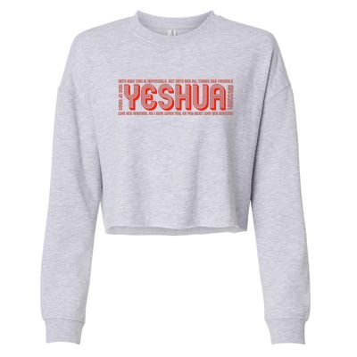 YESHUA Cropped Pullover Crew