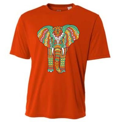 Yin Yoga Elephant Dala S S Buddhism Meditation Gift Cooling Performance Crew T-Shirt