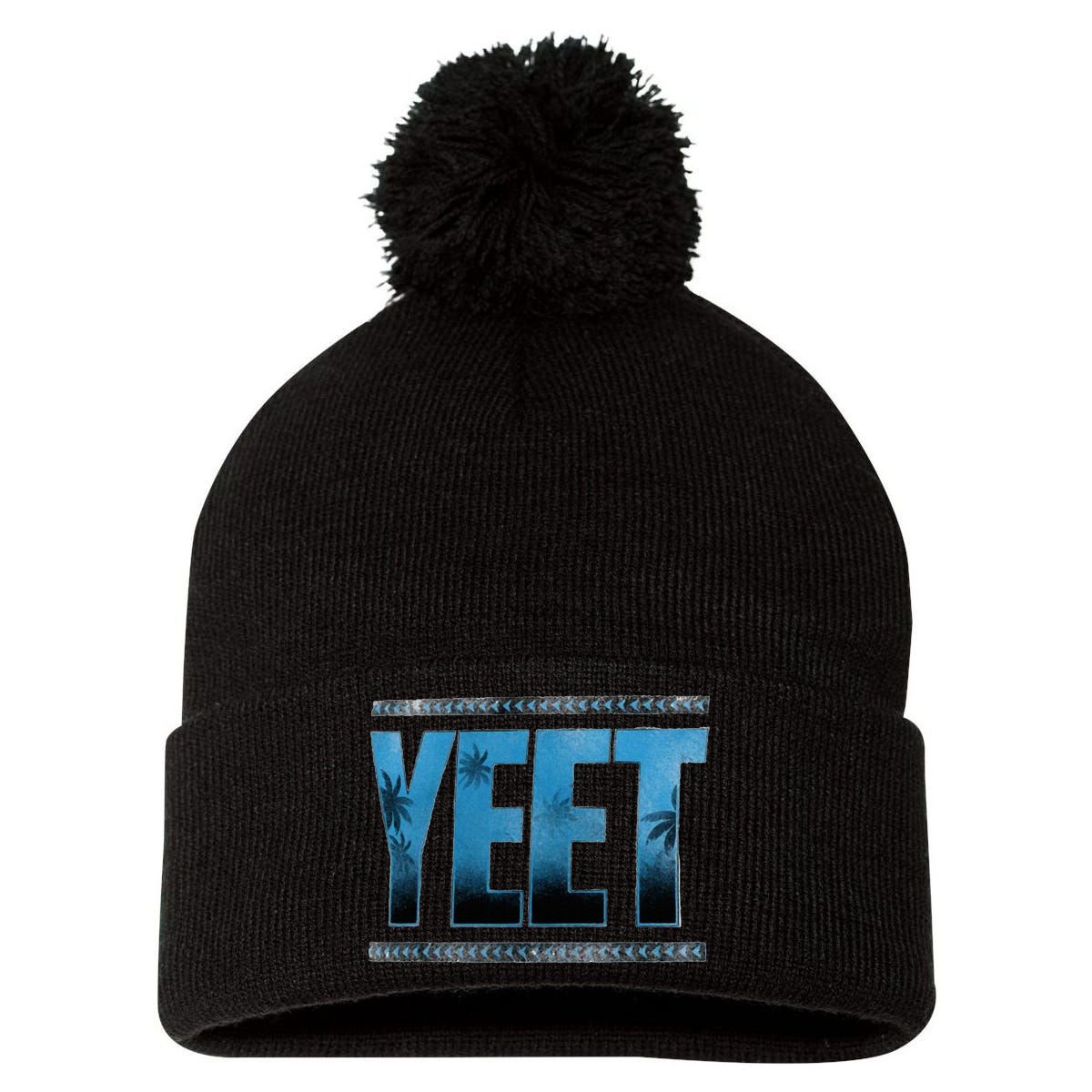 yeet Pom Pom 12in Knit Beanie