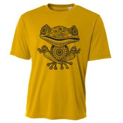 Yoga Yoga Frog Mandala Meditation Class Teacher Gift Cooling Performance Crew T-Shirt