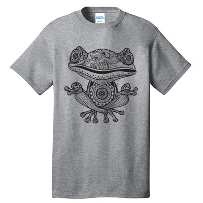 Yoga Yoga Frog Mandala Meditation Class Teacher Gift Tall T-Shirt