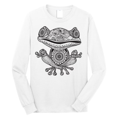 Yoga Yoga Frog Mandala Meditation Class Teacher Gift Long Sleeve Shirt