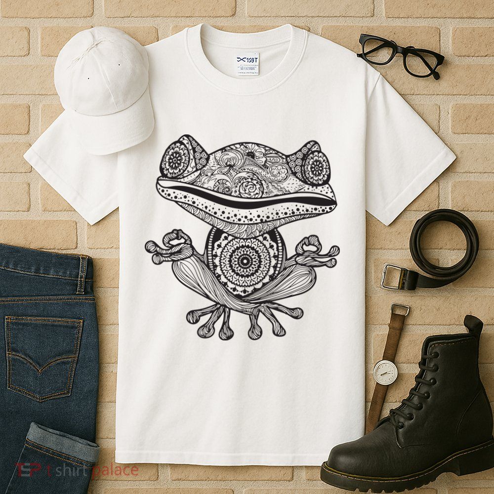 Yoga Yoga Frog Mandala Meditation Class Teacher Gift Tall T-Shirt