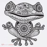 Yoga Yoga Frog Mandala Meditation Class Teacher Gift Tall T-Shirt