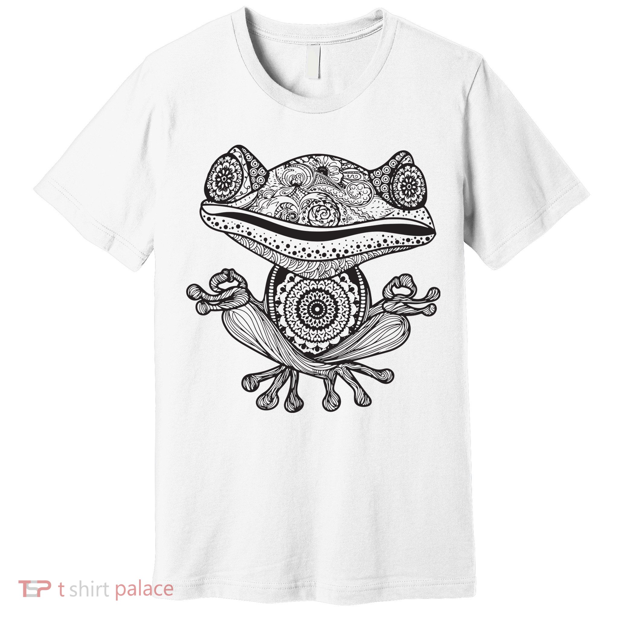 Yoga Yoga Frog Mandala Meditation Class Teacher Gift Premium T-Shirt