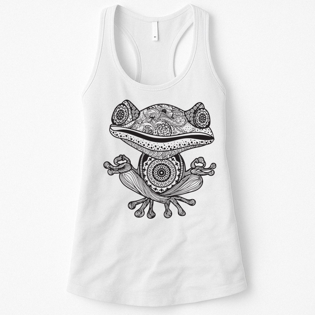 Yoga Yoga Frog Mandala Meditation Class Teacher Gift Womens Tank Top