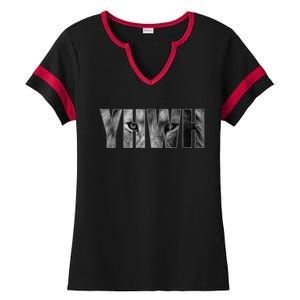 YHWH Yahweh God Lion Clothing Ladies Halftime Notch Neck Tee