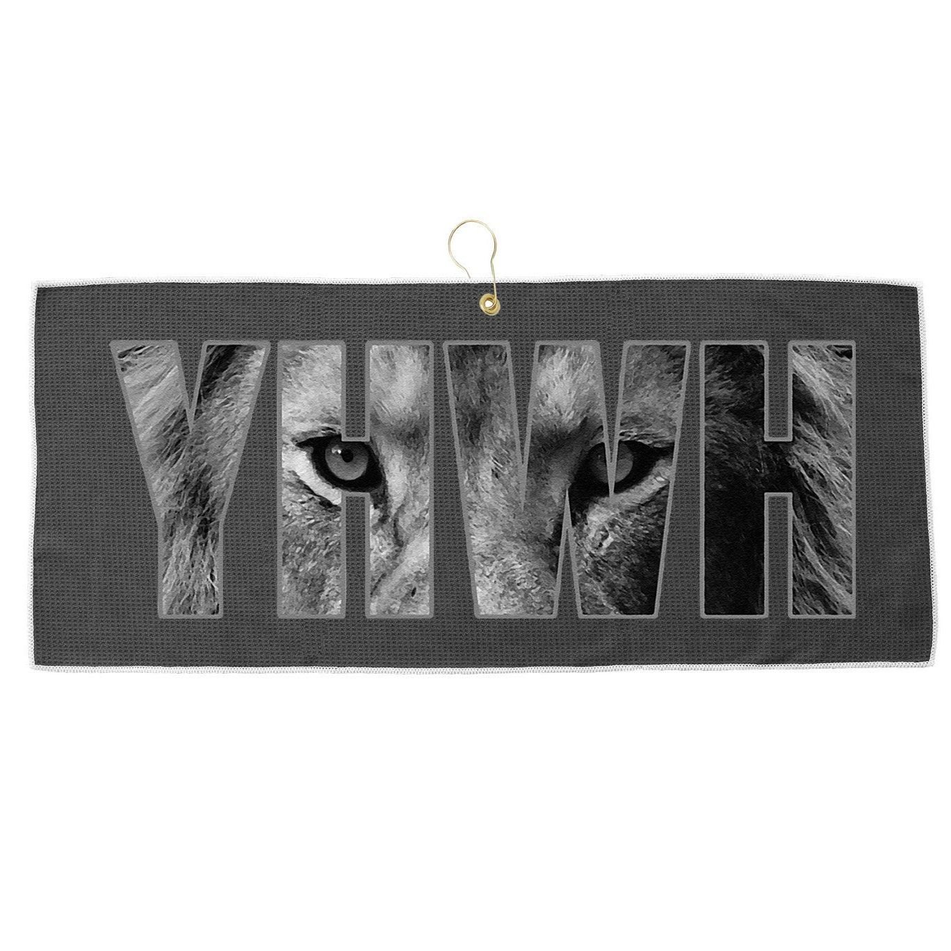 YHWH Yahweh God Lion Clothing Large Microfiber Waffle Golf Towel