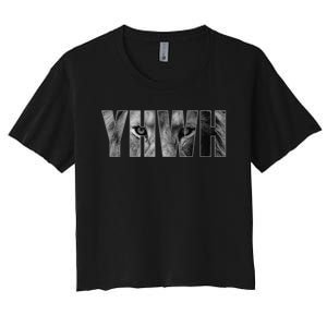 YHWH Yahweh God Lion Clothing Women's Crop Top Tee