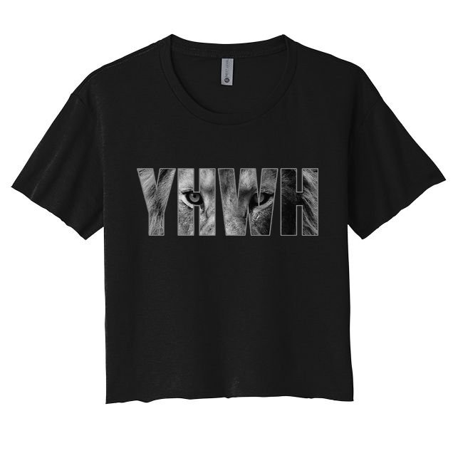 YHWH Yahweh God Lion Clothing Crop Top