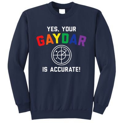 Yes Your Gaydar Is Accurate Funny Lgbt Sweatshirt