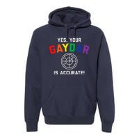 Yes Your Gaydar Is Accurate Funny Lgbt Premium Hoodie