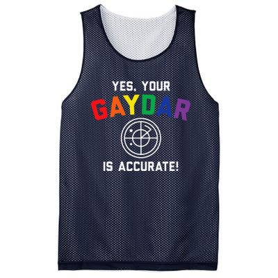 Yes Your Gaydar Is Accurate Funny Lgbt Mesh Reversible Basketball Jersey Tank