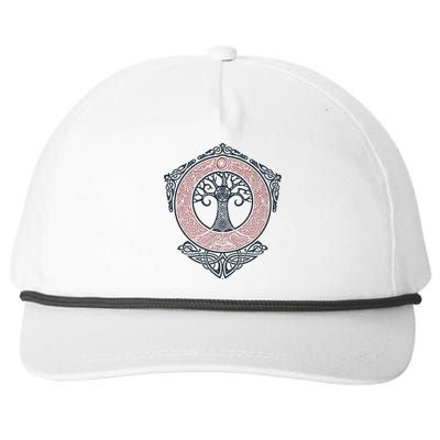 Yggdrasil Snapback Five-Panel Rope Hat