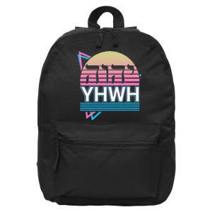 Yhwh Yahweh Hebrew Name Of God Jhwh Jw 16 in Basic Backpack