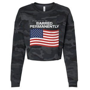 Yes You Heard That Right Barred Permanently Cropped Pullover Crew