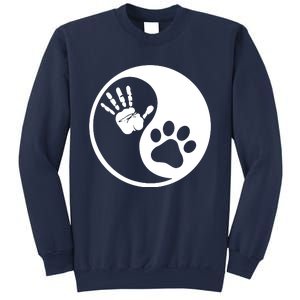 Yin Yang Human Dog Bond Best Friend Sweatshirt