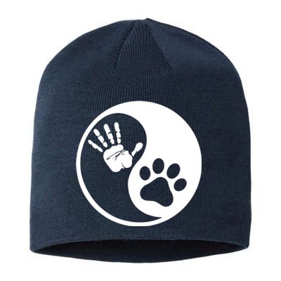 Yin Yang Human Dog Bond Best Friend Sustainable Beanie