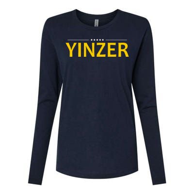 Yinzer Womens Cotton Relaxed Long Sleeve T-Shirt