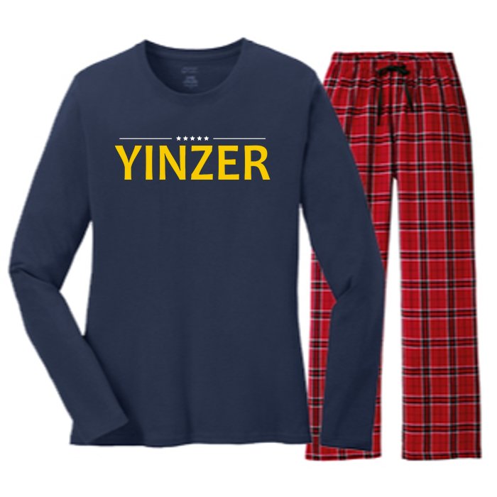 Yinzer Women's Long Sleeve Flannel Pajama Set 