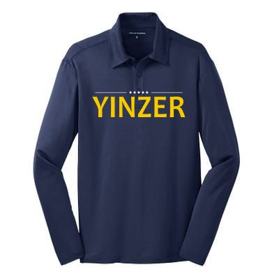 Yinzer Silk Touch Performance Long Sleeve Polo