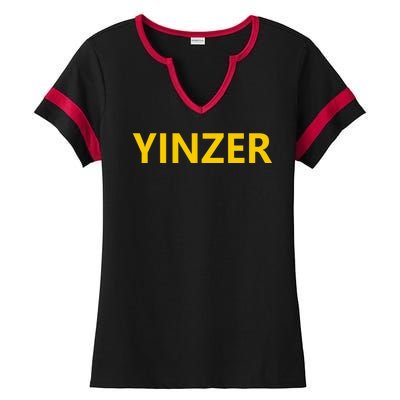 Yinzer Ladies Halftime Notch Neck Tee