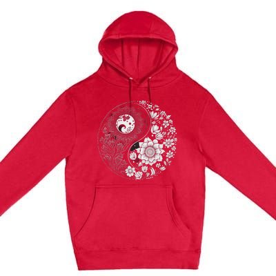 Yin Yang Lotus Mandala Graphic Tees for Boy Girl Premium Pullover Hoodie