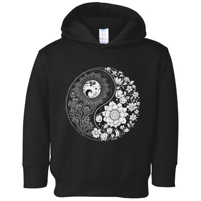 Yin Yang Lotus Mandala Graphic Tees For Men Women Toddler Hoodie