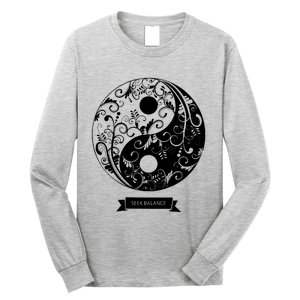 Yin Yang Mandala Long Sleeve Shirt