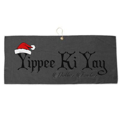 Yippee Yay Mother Fucker Christmas Gift Funny Cute Large Microfiber Waffle Golf Towel