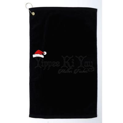 Yippee Yay Mother Fucker Christmas Gift Funny Cute Platinum Collection Golf Towel