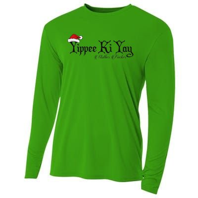 Yippee Yay Mother Fucker Christmas Gift Funny Cute Cooling Performance Long Sleeve Crew