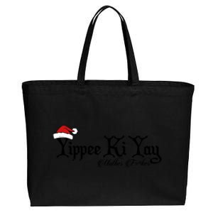 Yippee Yay Mother Fker Censored Funny Christmas Movie Gift Cotton Canvas Jumbo Tote