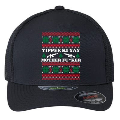 Yippee Yay Mother Fuker Funny Christmas Movie Design Great Gift Flexfit Unipanel Trucker Cap