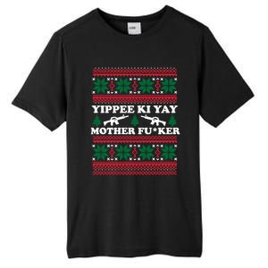 Yippee Yay Mother Fuker Funny Christmas Movie Design Gift Tall Fusion ChromaSoft Performance T-Shirt