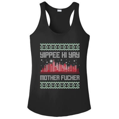 Yippee Yay Mother Fucker Christmas Gift Ugly Cute Sweater Cute Gift Ladies PosiCharge Competitor Racerback Tank