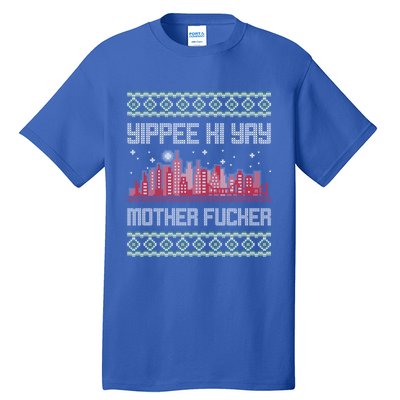 Yippee Yay Mother Fucker Christmas Gift Ugly Cute Sweater Cute Gift Tall T-Shirt