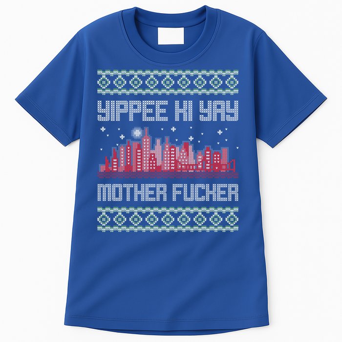 Yippee Yay Mother Fucker Christmas Gift Ugly Cute Sweater Cute Gift Tall T-Shirt