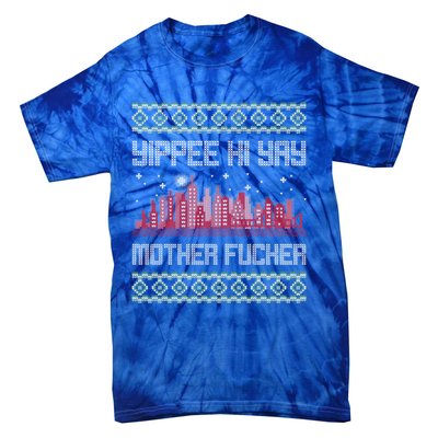 Yippee Yay Mother Fucker Christmas Gift Ugly Cute Sweater Cute Gift Tie-Dye T-Shirt