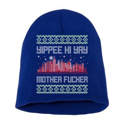 Yippee Yay Mother Fucker Christmas Gift Ugly Cute Sweater Cute Gift Short Acrylic Beanie