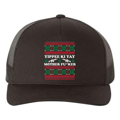 Yippee Yay Mother Fuker funny Christmas Movie Design Yupoong Adult 5-Panel Trucker Hat