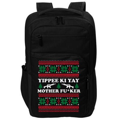 Yippee Yay Mother Fuker funny Christmas Movie Design Impact Tech Backpack