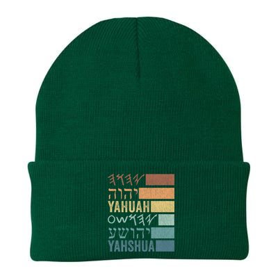 Yahuah Yahshua Names In Paleo Hebrew Knit Cap Winter Beanie