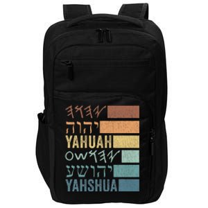 Yahuah Yahshua Names In Paleo Hebrew Impact Tech Backpack