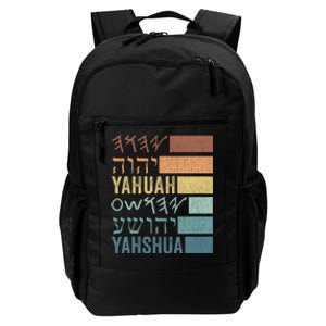 Yahuah Yahshua Names In Paleo Hebrew Daily Commute Backpack